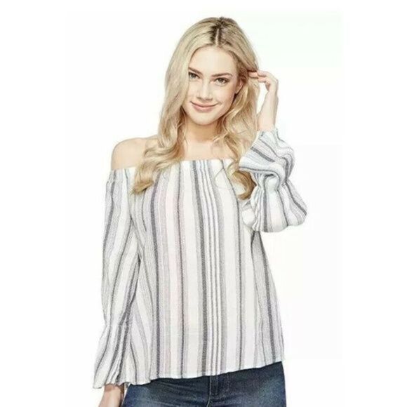 5/$25 Sanctuary Charlotte Off Shoulder Top Blouse - Picture 1 of 2